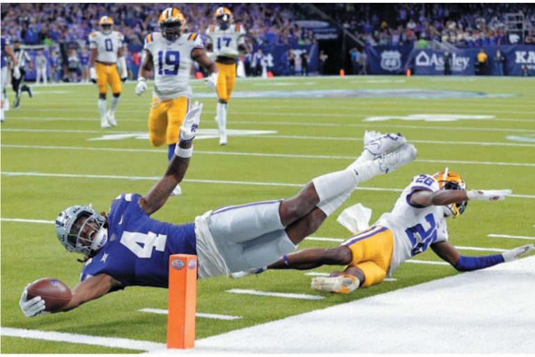 Kansas State wide receiver Malik Knowles (4)